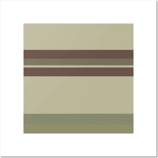 A particular blend of Quincy, Grey Brown, Brown Grey, Sage and Artichoke stripes. Posters and Art